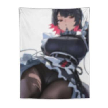 Imagem de LIEGBMEU Tapeçaria de biquíni sexy anime menina quente 76,2 cm x 101,6 cm interior exterior parede colcha arte decoração de tapeçaria caprichosa, AE19