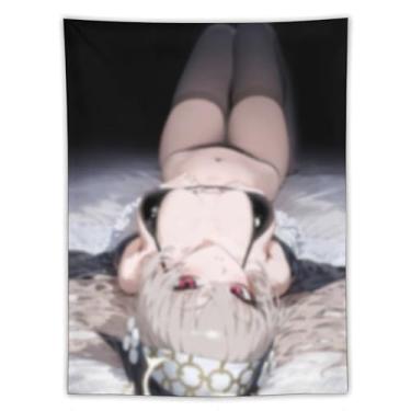 Imagem de LIEGBMEU Tapeçaria Sexy Hot Anime Girl 152.4 cmx203.2 cm Wall Quilt Art Whimsical Tapestry DecorationAF119