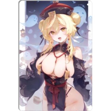 Imagem de DKLOWK Bikini Sexy Anime Girl Hot Metal Poster Placa de Decoração de Parede para Casa Bar Clube Quarto Banheiro Homem Caverna Otaku 30,5 x 40,6 cm
