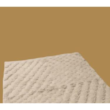 Imagem de Tapete Artesanal Bombaim, Bege, 55 x 90 cm, Estilo Texturizado