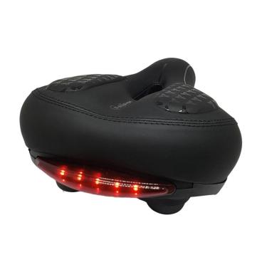 Imagem de Selim City Bike Bicicleta Conforto Vazado Com Luz De Led