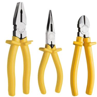 Imagem de Kit de Ferramentas Tramontina com Alicate de Bico 6  Alicate Universal 8 e Alicate Corte Diagonal 6 