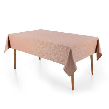 Imagem de Toalha de Mesa Retangular 6 Lugares Jacquard Blanka Rosé Karsten, U