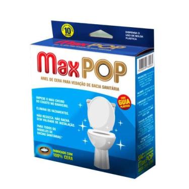 Imagem de Kit 3 Anel Vedação Cera Para Vaso Sanitário C/ Guia Maxpop - MAXSEAL