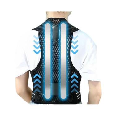 Imagem de Corretor De Postura Ajustável Para Crianças, Cinto De Suporte Para Cos