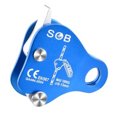 Imagem de Azarxis Dispositivo de escalada descendente ascendente com bloqueio automático, proteção contra quedas, equipamento de rapel, cabo de corda para corda de 8 a 13 mm para montanhismo em rocha, trabalho