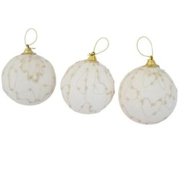 Imagem de Bolas De Natal Kit Com 3 Unid 3 Pçs - Carmella Presentes