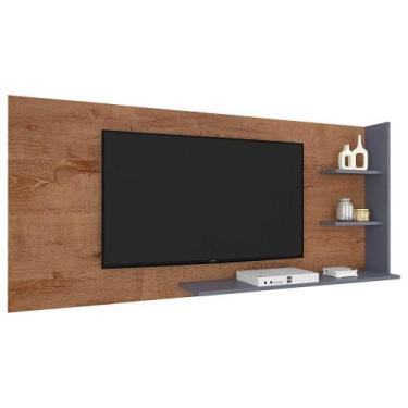 Imagem de Painel Rio De Janeiro Mdp 3 Prateleiras Atualle Móveis Freijó Rústico/