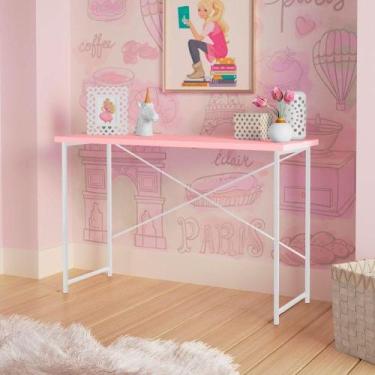 Imagem de Aparador Industrial Infantil Princesa Aço Carbono Klm Branco-rosa - KL