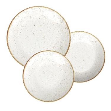 Imagem de Jogo de Pratos Porcelana 6 Peças Tramontina - 25cm