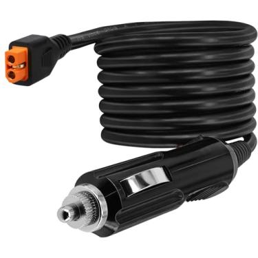 Imagem de XT60i Carregador de isqueiro para carro fonte de alimentação para estação de energia portátil gerador solar estação de energia Ecoflow e mais (4,9 pés)