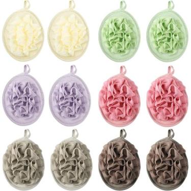 Imagem de Loofah de viagem Shower Puff Bath, 12 peças Zopeal para homens e mulhe