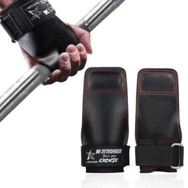 Imagem de LARA STAR Alças de gancho de pulso para levantamento de peso para suporte máximo de aderência - Luvas de levantamento terra, almofadas de aderência alternativas em fitness, academia, treinamento de