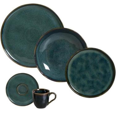 Imagem de Aparelho de Jantar Porto Brasil Bio Oceano 30 Peças Cerâmica