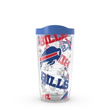Imagem de Tervis NFL Buffalo Bills - Copo de viagem com isolamento térmico de parede dupla feito nos EUA mantém as bebidas frias e quentes, 473 ml,