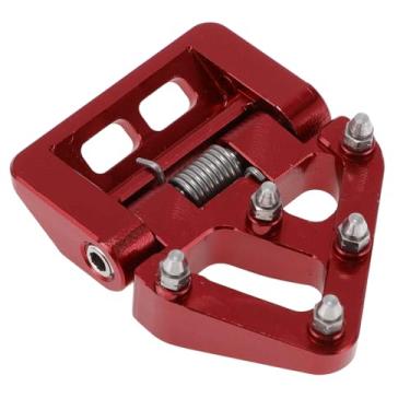Imagem de A ABSOPRO Pedais de motocicleta para KTM EX/EC/MC 125-300 2021-2024 Apoio para os pés Pedal de pé Liga de Alumínio Vermelho 1 peça