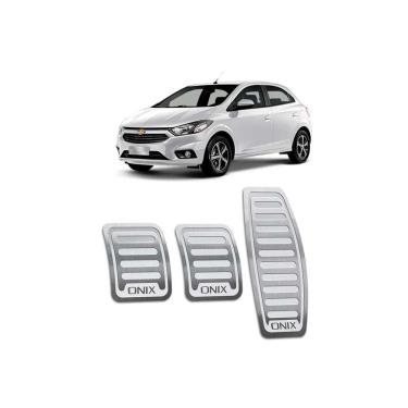 Imagem de Pedaleira Chevrolet Onix Manual Todos Os Modelos Aço Inox