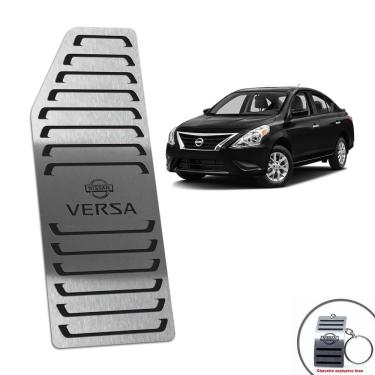 Imagem de Descanso De Pé Aço Inox Nissan Versa 2015/2020 Preto