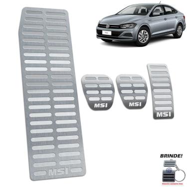 Imagem de Virtus Msi 2018 2019 2020 Descanso + Pedaleiras Manual PRATA