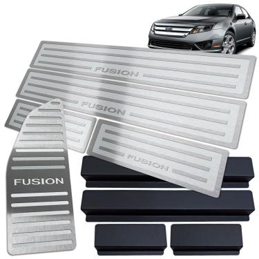 Imagem de Soleira Descanso De Pé Fusion 2006 A 2012 Prata Alto Relevo