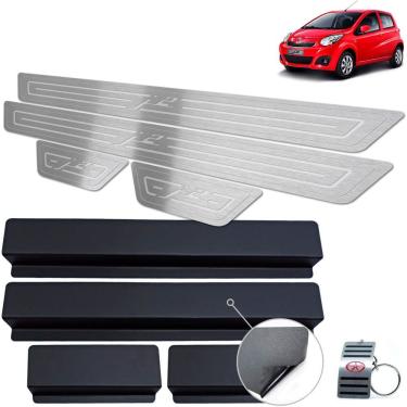 Imagem de Soleira Aço Inox Jac J2 2012 A 2016 Prata Baixo Relevo