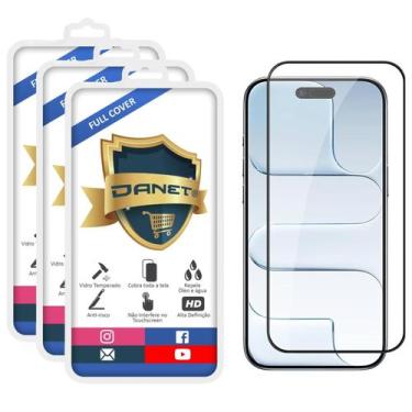 Imagem de Kit 3x Película De Vidro Temperado 3d Para iPhone 17 Air - Danet