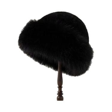 Imagem de Gorro De Inverno Feminino De Pelúcia Espessa E Quente Estilo Mongol - 