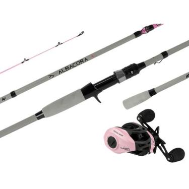 Imagem de Vara Para Carretilha Albatroz Albacora Pink Grey 7'0" (2,10m) 20-50Lbs