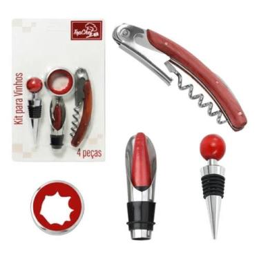 Imagem de Kit p/ Vinhos 4 Peças - TOP RIO (RL)