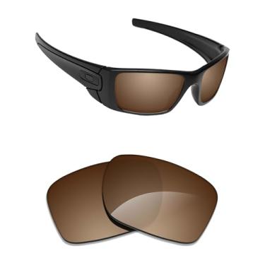 Imagem de Alphax Lentes de reposição marrom escuro não polarizadas para óculos de sol Oakley Fuel Cell OO9096
