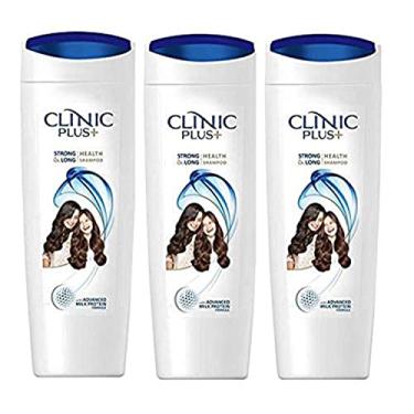 Imagem de Clinic Plus Shampoo Strong & Long Health - 80 ml (pacote com 3)