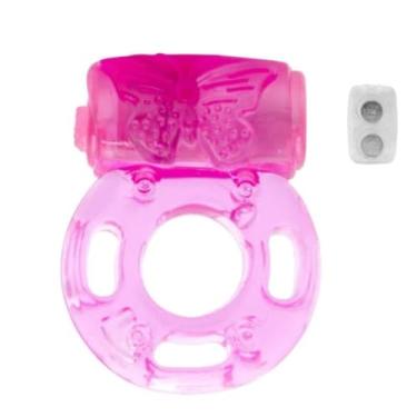 Imagem de Anel Peniano Vibratório Borboleta Acessório Vibratório para Casais com Design de Borboleta 1010 (ROSA)