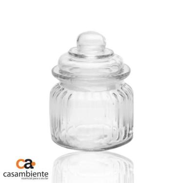 Imagem de Pote De Vidro Porta Mantimento Tampa Hermética 600 Ml - CASAMBIENTE