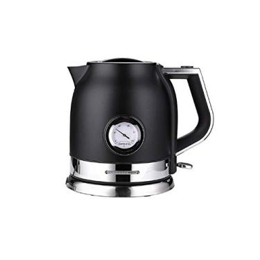 Imagem de Chaleira elétrica de aço inoxidável para uso doméstico com medidor de controle de temperatura da água, aquecimento rápido, bule de chá para ferver (cor: Argento) esperançoso