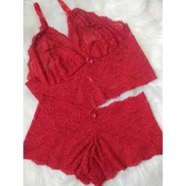 Imagem de Conjunto espera marido renda - ML CONFECÇÃO, Vermelho, G