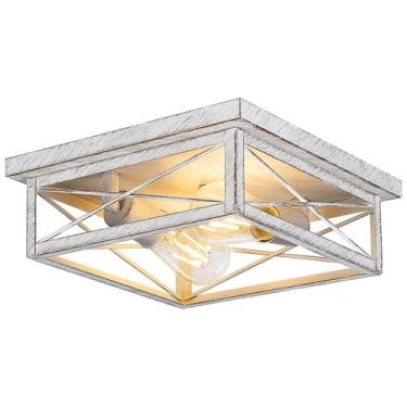 Imagem de Luminária Kondras Antique White 2-Light Metal 27x10cm 120V