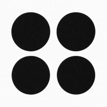Imagem de Protetor Adesivo Feltro Redondo 4cm Móveis Cadeiras Mesas 8 Unidades A