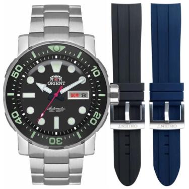 Imagem de Relógio Orient Masculino Ref: F49ss014 P1sx Automático Diver Prateado
