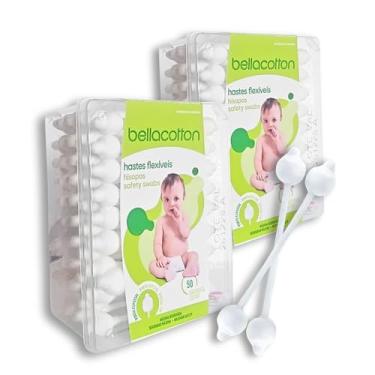 Imagem de Haste Flexível bastonetes branco bebê 2 pacotes C/ 50unidades