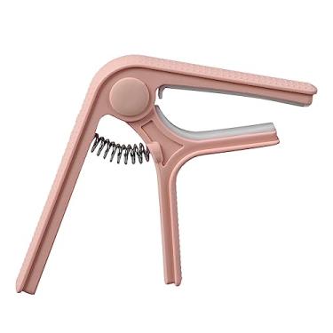 Imagem de Domary Capo de Guitarra Braçadeira Antiderrapante Ponto Universal ótima Proteção Ukulele Capo de Guitarra Elétrica Adequado para Guitarras Elétricas Acústicas Bandolins Ukuleles (Rosado)