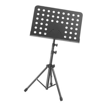 Imagem de Esquirla Suporte para partituras com altura ajustável, dobrável, para violão, ukulele e violino, profissional, Preto