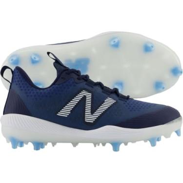 Imagem de New Balance FuelCell Comp V3 Tênis de beisebol masculino, Equipe azul marinho/branco, 46