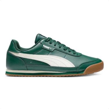 Imagem de Tênis Puma Turino II Masculino, 34, Verde, Branco