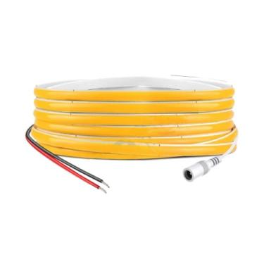 Imagem de Fita Led Cob Fina 5mm 12v Ip20 5m Branco Quente/neutro/frio (Branco Quente 3000k)
