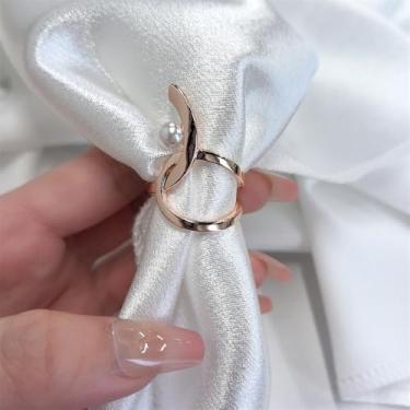 Imagem de Cachecol de seda de cobra abstrato, broche para mulheres, lua crescente, xale, cachecóis, fivela, fecho, clipe, anéis, broches, acessórios de vestidos, joias, Medium, Zinco, Sem Pedra Preciosa