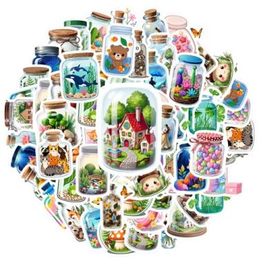 Imagem de 35 peças Animais Natureza Fantasia Jardim Contos de Fadas Adesivos de Animais Adoráveis para Mala Geladeira Telefone Bagagem Laptop Guitarra Carro Adesivos Brinquedos Guitarra DIY Skate Laptop Bagagem