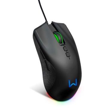 Imagem de MO392 - Mouse Gamer Warrior Rush, 7 Botões, RGB, 12000 DPI - Pixart 3327