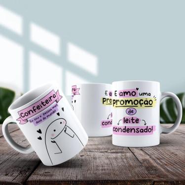Imagem de Caneca De Porcelana 325ml Flork Profissões Feminino Confeiteira
