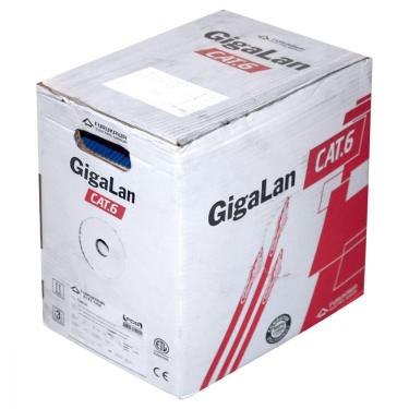 Imagem de Cabo Lan Gigalan U/Utp Cat.6 23Awgx4P 305 Metros Lszh-1 Azul