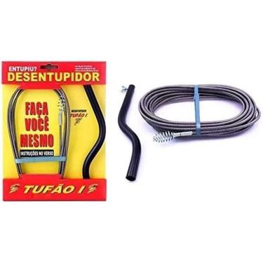 Imagem de 2X Desentupidor Para Pia Esgoto Vaso E Ralo Tufão 2,5 Metros